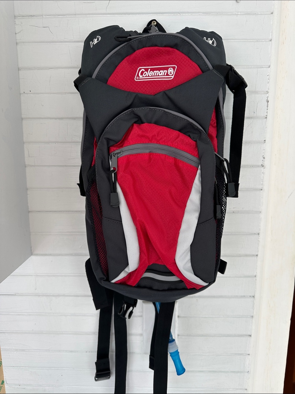 Coleman Red and Black Hydration Backpack